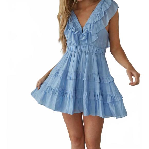 Mustard Seed | Dresses | New Mustard Seed Vneck Ruffle Tiered Mini ...